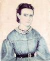 Francis Elizabeth Blasingame painting, age 14, ca. 1864.